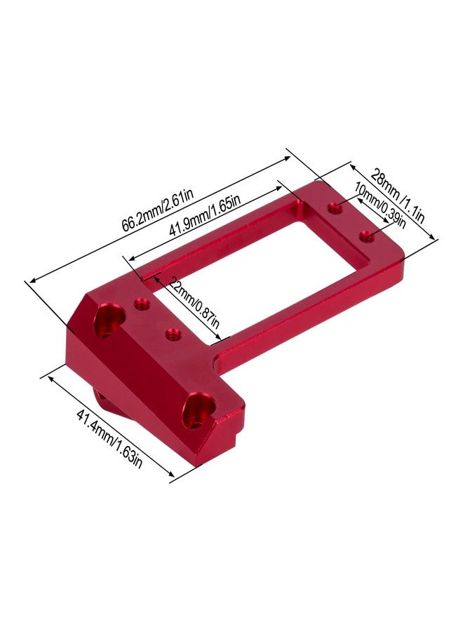 RCJUMPANT Capra servo Mount,Aluminum BTA F9 Servo Mount for 1/10 RC Crawler Car, Low Center of Gravity LCG Upgrade, Compatible with VP Capra F9 Offset Axle (Black) - Image 2